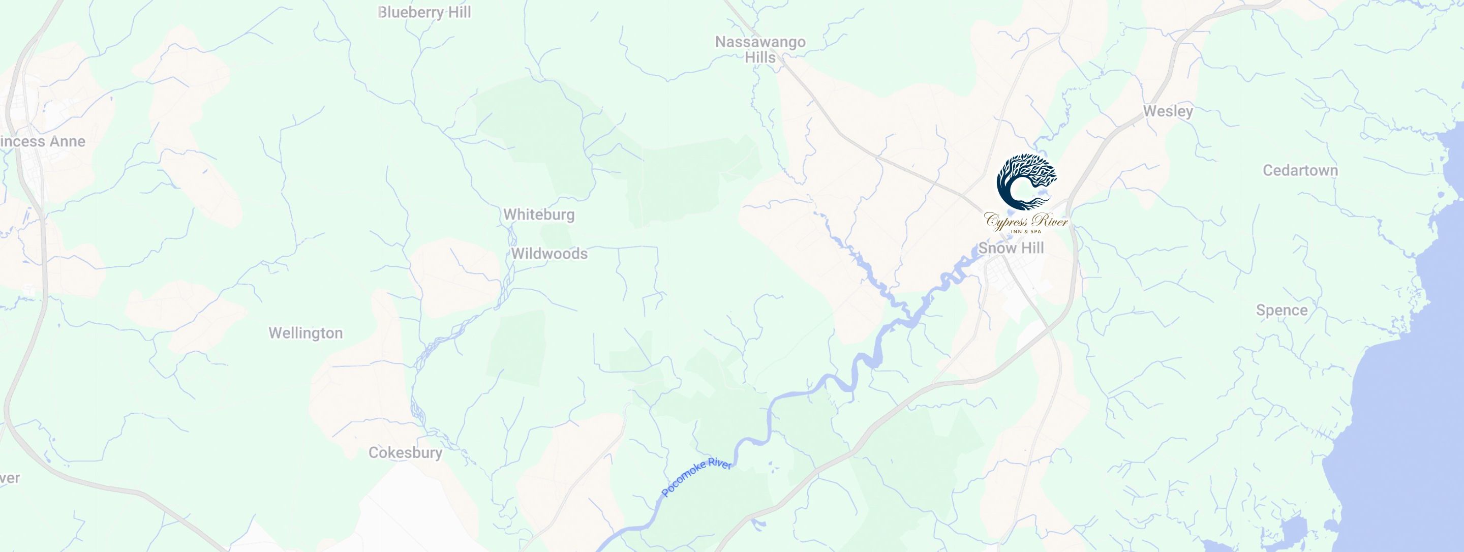 map to Cypress River Inn and Spa