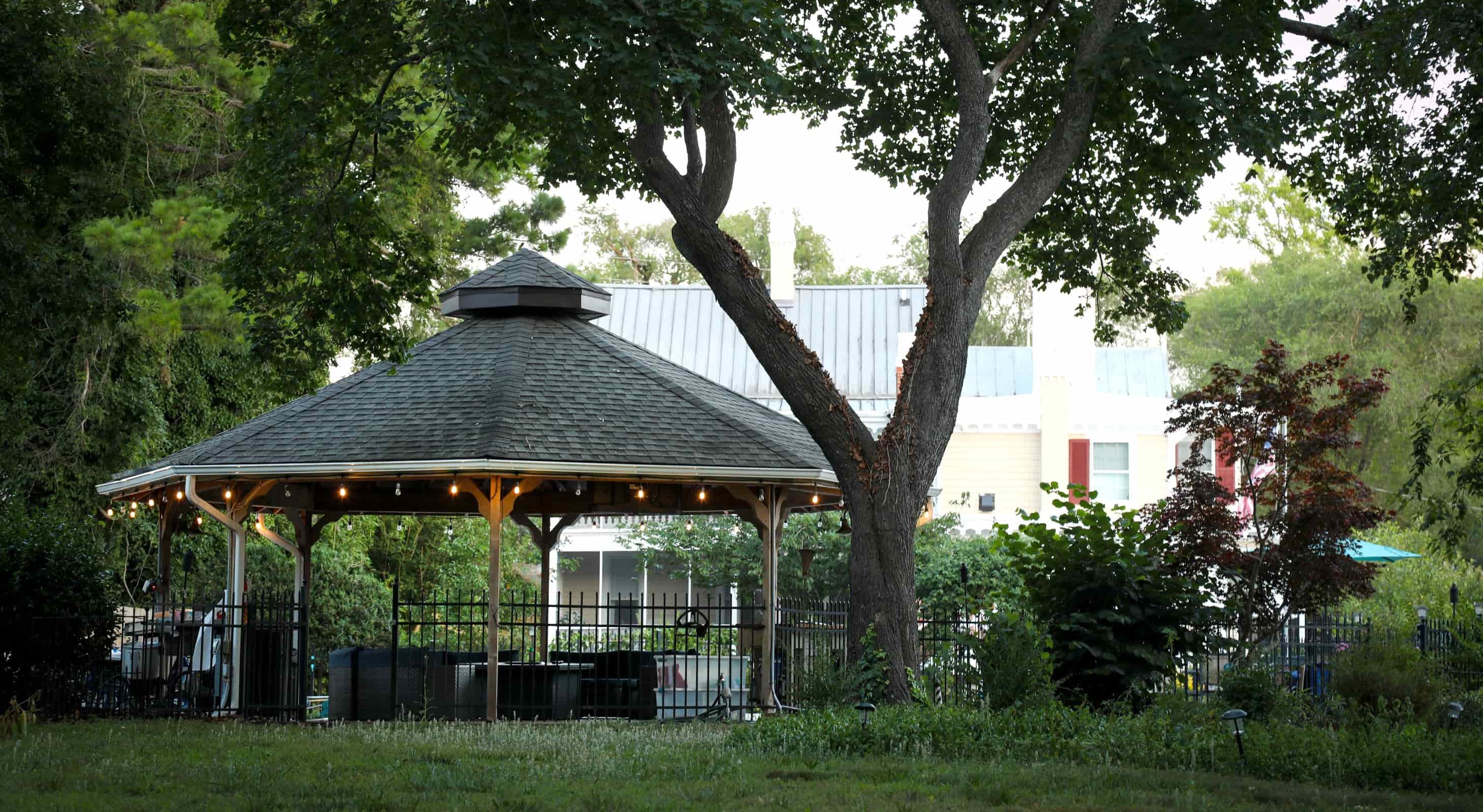 Gazebo at event venue in Snow Hill, MD