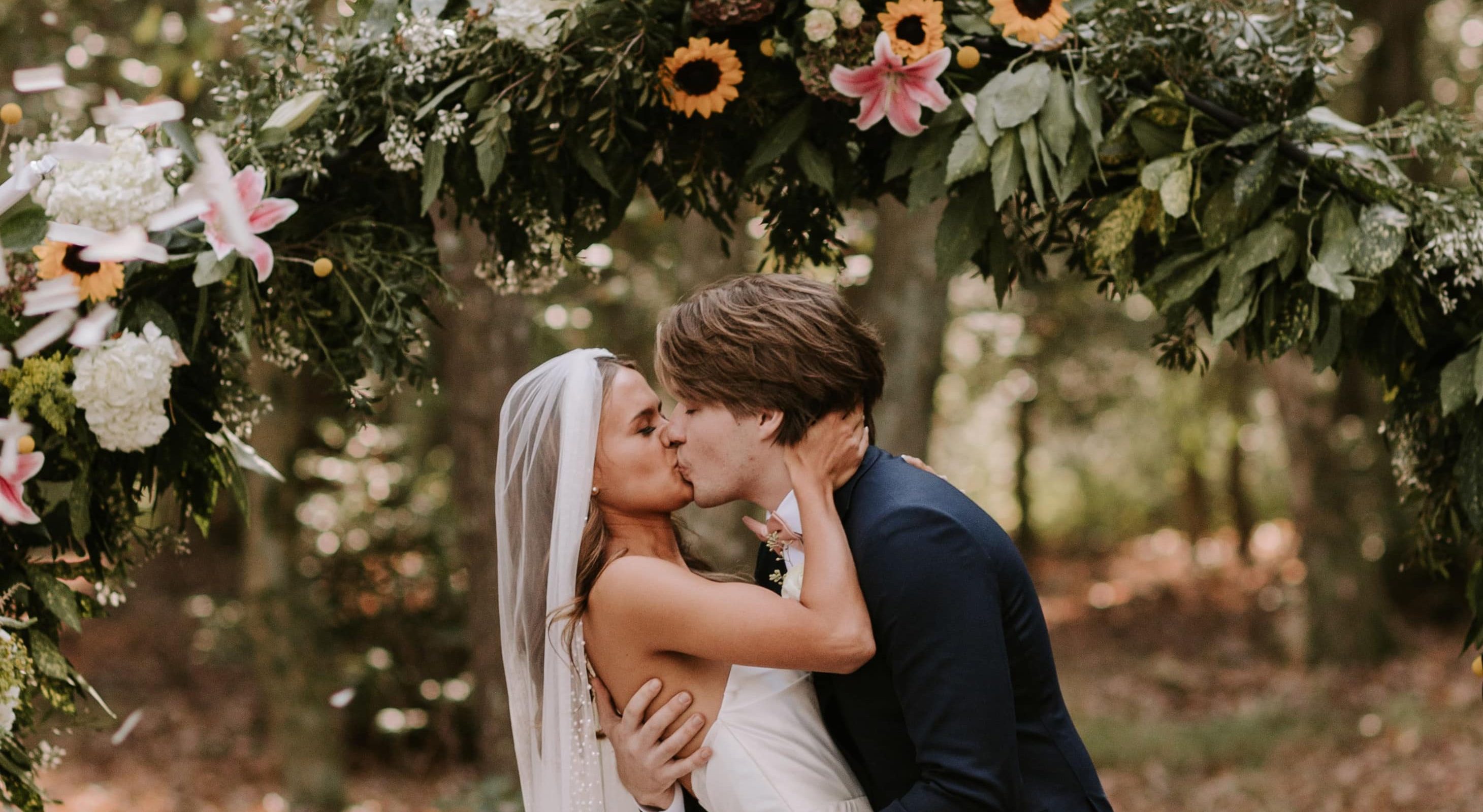 Bride and groom at Snow Hill, MD wedding venue